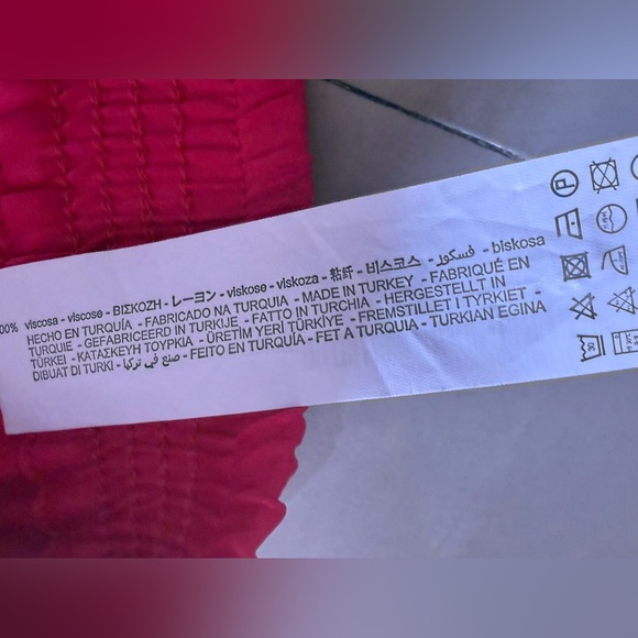 Zara Pink Magenta Elastic Waist Satin Split Hem Trousers Pants XXL hot pink - Picture 7 of 16